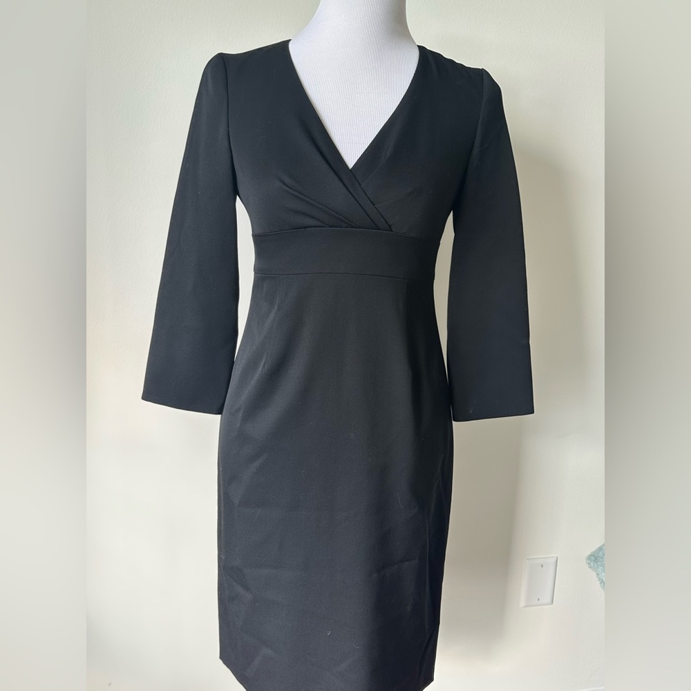 J. crew 100% Wool Black Dress P4